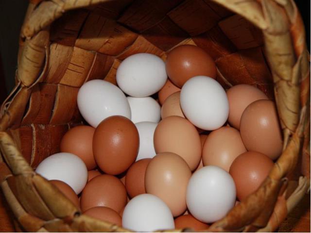 Яйца в лукошке
