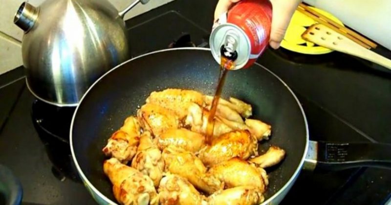 куриные крылышки в соевом соусе с колой рецепт